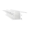 Миниатюра фото профиль встраиваемый для светодиодной ленты ideal lux slot recessed trim 12 x 3000 mm wh | 220svet.ru