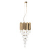 Миниатюра фото подвесная люстра delight collection trump 8 km0988p-8 gold | 220svet.ru