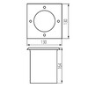 Миниатюра фото грунтовый светильник kanlux berg ad-7l 36431 | 220svet.ru