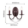 Миниатюра фото бра f-promo plini 2590-2w | 220svet.ru
