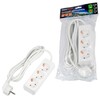 Миниатюра фото удлинитель uniel 3гн х 3м с/з s-gcu3-3 white ul-00010001 | 220svet.ru