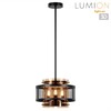 Миниатюра фото потолочный светильник на штанге lumion zarina 8007/3 черный, золотой | 220svet.ru