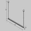 Миниатюра фото трековый светодиодный подвесной светильник maytoni points elasity tr169-1-26w3k-m-b | 220svet.ru