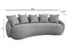 Миниатюра фото диван forli трехместный светло-серый garda decor 87yy-22085 | 220svet.ru
