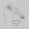 Миниатюра фото трековый магнитный светодиодный светильник maytoni alfa s tr132-2-7w3k-bs 3000к | 220svet.ru