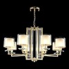 Миниатюра фото подвесная люстра crystal lux sp-pl8 gold/white | 220svet.ru