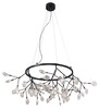 Миниатюра фото подвесная люстра crystal lux evita sp45 d black/transparent | 220svet.ru