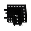 Миниатюра фото коннектор reluce rl 06202 corner connector bk | 220svet.ru