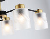 Миниатюра фото потолочная люстра на штанге ambrella light traditional loft tr tr303325/6 bk/gd | 220svet.ru