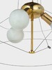 Миниатюра фото подвесная люстра lumina deco globo ldp 6018-500 pr+f.gd | 220svet.ru