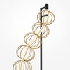 Миниатюра фото торшер светодиодный maytoni golden cage mod216fl-l38g3k | 220svet.ru
