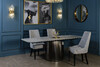 Миниатюра фото стул elegante рогожка светло-серый garda decor elegante-3k-santo1400-svser | 220svet.ru