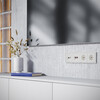 Миниатюра фото накладка для розетки tv+rj45 кат. 6 voltum s70 vls002713 (хлопок) | 220svet.ru