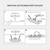 Миниатюра фото встраиваемая светодиодная панель ogm lp-24 | 220svet.ru