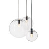 Миниатюра фото подвесной светильник ball 40 black/clear | 220svet.ru