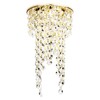 Миниатюра фото встраиваемый светильник ambrella light crystal k2071 g/cl | 220svet.ru