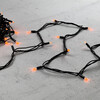 Миниатюра фото гирлянда нить 10м желтая 220в, 75 led, провод черный каучук, ip65 ltc ll75-1-2y | 220svet.ru