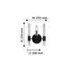 Миниатюра фото бра f-promo supreme 2490-1w | 220svet.ru