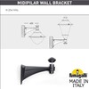Миниатюра фото светильник уличный настенный fumagalli midipilar/gino f50.254.000.axe27 | 220svet.ru