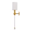 Миниатюра фото бра crystal lux ap1 gold/white | 220svet.ru