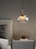 Миниатюра фото подвесной светодиодный светильник delight collection mt9128-1h gold/smoke | 220svet.ru