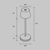 Миниатюра фото настольная лампа maytoni nook mod494rl-l1bsk | 220svet.ru
