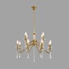 Миниатюра фото подвесная люстра lumion suana 8319/12 шампань | 220svet.ru
