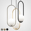 Миниатюра фото подвесной светильник matthew mccormick hoop 40 бронза mila pendant | 220svet.ru
