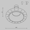 Миниатюра фото встраиваемый светильник maytoni share dl126-gu10-trs-b | 220svet.ru