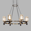 Миниатюра фото подвесная люстра delight collection p0738-6a gold/black | 220svet.ru