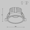 Миниатюра фото встраиваемый светодиодный светильник maytoni round dl058-12w-dtw-w | 220svet.ru