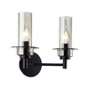 Миниатюра фото бра lumion madonna 6555/2w черный | 220svet.ru