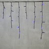 Миниатюра фото гирлянда бахрома 4,9 x 0,5 м синяя 220в, 240 led, провод черный пвх, ip54 ltc pil240-11-2b | 220svet.ru
