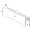 Миниатюра фото шинопровод низковольтный накладной 4-контактный lightstar uno pro 509037p | 220svet.ru