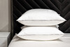 Миниатюра фото комплект наволочек сатин белый  70*70 garda decor 130hb-00211 | 220svet.ru