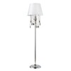 Миниатюра фото торшер crystal lux mercedes pt1 chrome/smoke | 220svet.ru