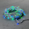 Миниатюра фото гирлянда нить 10м разноцветная 220в, 100 led, провод белый каучук, ip65 ltc aug100-8-1eprgb | 220svet.ru