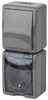 Миниатюра фото блок розетка-выключатель эра ip54 16a 250v 11-7407-03 б0036005 | 220svet.ru