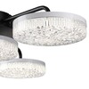 Миниатюра фото потолочная светодиодная люстра с пультом ду lumion didana 8236/4cl черный | 220svet.ru