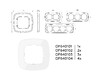 Миниатюра фото рамка 2-постовая ambrella volt omega coint of640102 | 220svet.ru