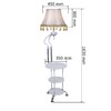 Миниатюра фото торшер reluce 01757-0.6-01 wh | 220svet.ru