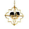 Миниатюра фото подвесная люстра delight collection mandeville m gold/black | 220svet.ru