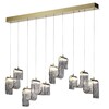 Миниатюра фото подвесная люстра odeon light flow 5106/52l античная бронза | 220svet.ru