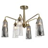 Миниатюра фото потолочная люстра indigo campana 13028/6r brass v000509 | 220svet.ru