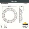 Миниатюра фото уличное бра fumagalli rita 1t3.000.000.wye27 | 220svet.ru