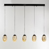 Миниатюра фото подвесной светильник delight collection md25090022-5b matt black/champagne | 220svet.ru