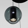 Миниатюра фото подвесная светодиодная люстра eurosvet 50258/3 led дымчатый/бирюзовый | 220svet.ru