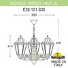 Миниатюра фото подвесной уличный светильник fumagalli sichem/rut 3l e26.120.s30.bye27 | 220svet.ru