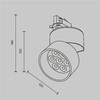 Миниатюра фото трековый трехфазный светодиодный светильник maytoni alfa trinity tr199-3-15w2.7k-m-b | 220svet.ru