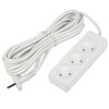 Миниатюра фото удлинитель uniel ultra 3гн х 5м б/з s-cu3-5 white ul-00009984 | 220svet.ru